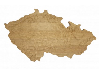 3D Mapa České republiky, dřevěná, rozměr 228x129cm