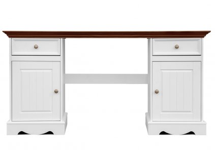 BELLUNO ELEGANTE BIURKO BIALY ORZECH Z2