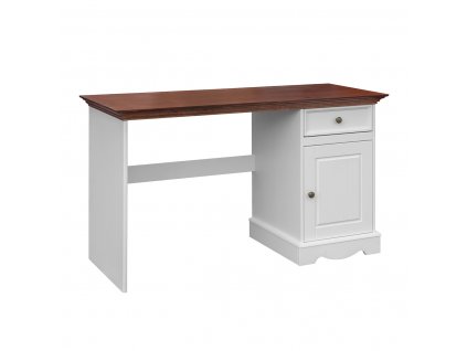 BELLUNO ELEGANTE BIURKO PRAWE BIALY ORZECH ZM