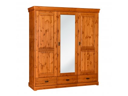 Šatní skříň velká dřevěná zrcadlo