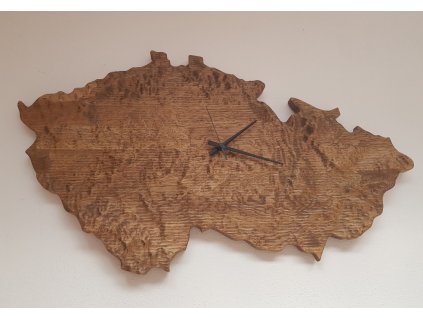 Nástěnné dřevěné hodiny republika