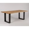 Jídelní dubový stůl Oren - podnož ocel, materiál dle výběru
