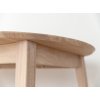 Stůl Orbetello rozkládací, bělený dub, dubový kulatý 90 cm do 190 cm