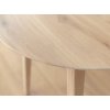 Stůl Orbetello rozkládací, dubový kulatý, bělený dub 110 cm do 210 cm