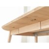 Stůl Orbetello rozkládací, dubový kulatý, bělený dub 110 cm do 210 cm