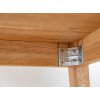 Stůl Orbetello rozkládací, přírodní, masiv dub, rozměr 90 - 140 cm