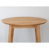 Stůl střední kulatý Orbetello, přírodní, masiv dub, rozměr 90x75x90cm