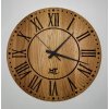 Hodiny nástěnné dřevěné římské číslice