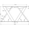 DV005 skiz Tischgestell Doppel X 02 0