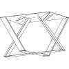 DV005 skiz Tischgestell Doppel X 01 0