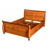 Dřevěná postel medová 160x200