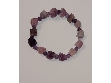 Elegance nyers Fluorit Ametiszt