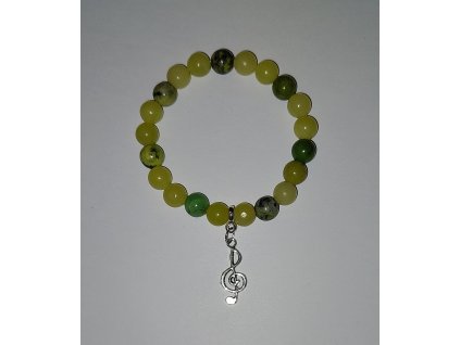 Szerpentin violinkulcs medállal