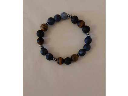 Szodalit tigrisszem ffi karkötő