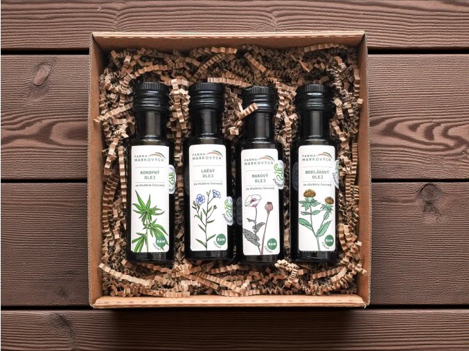Dárkový balíček: Degustační sada olejů