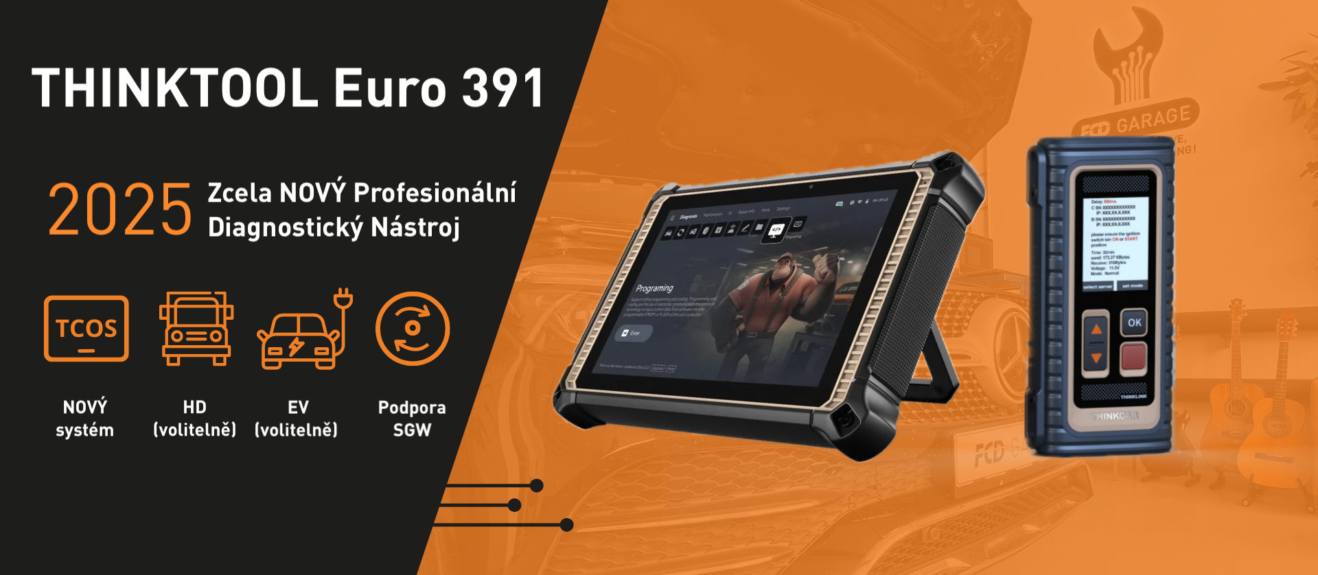 THINKTOOL EURO 391 – Nová generace diagnostiky s lepšími funkcemi a nižší cenou!