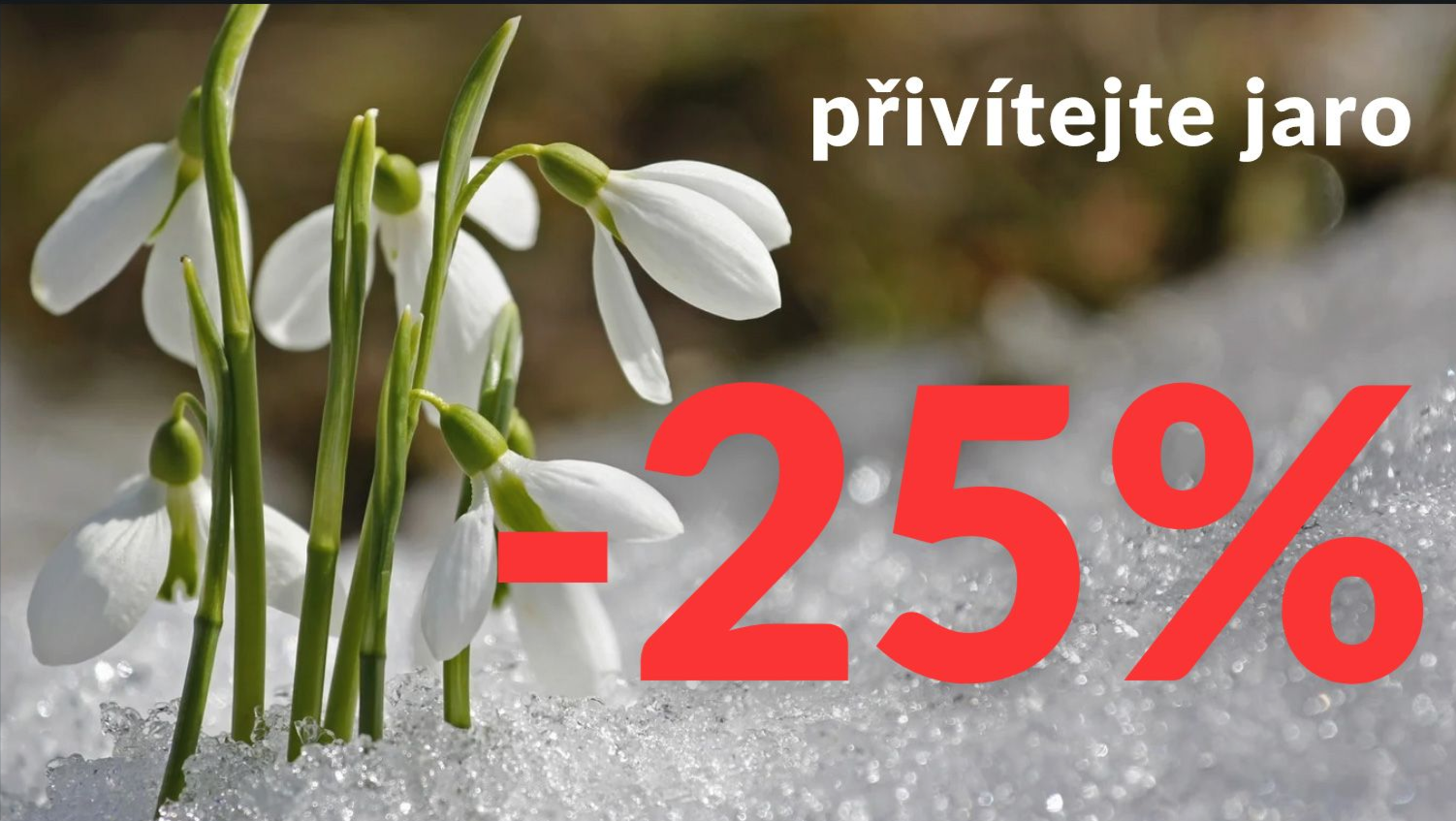 Přivítejte jaro SLEVOU-25 %