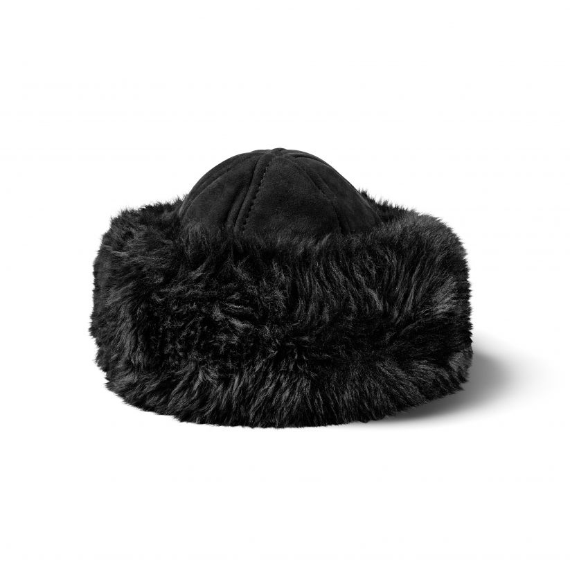 Čepice z jehněcí kožešina MARINA Velikost: Uni, Zvolte variantu: Černá