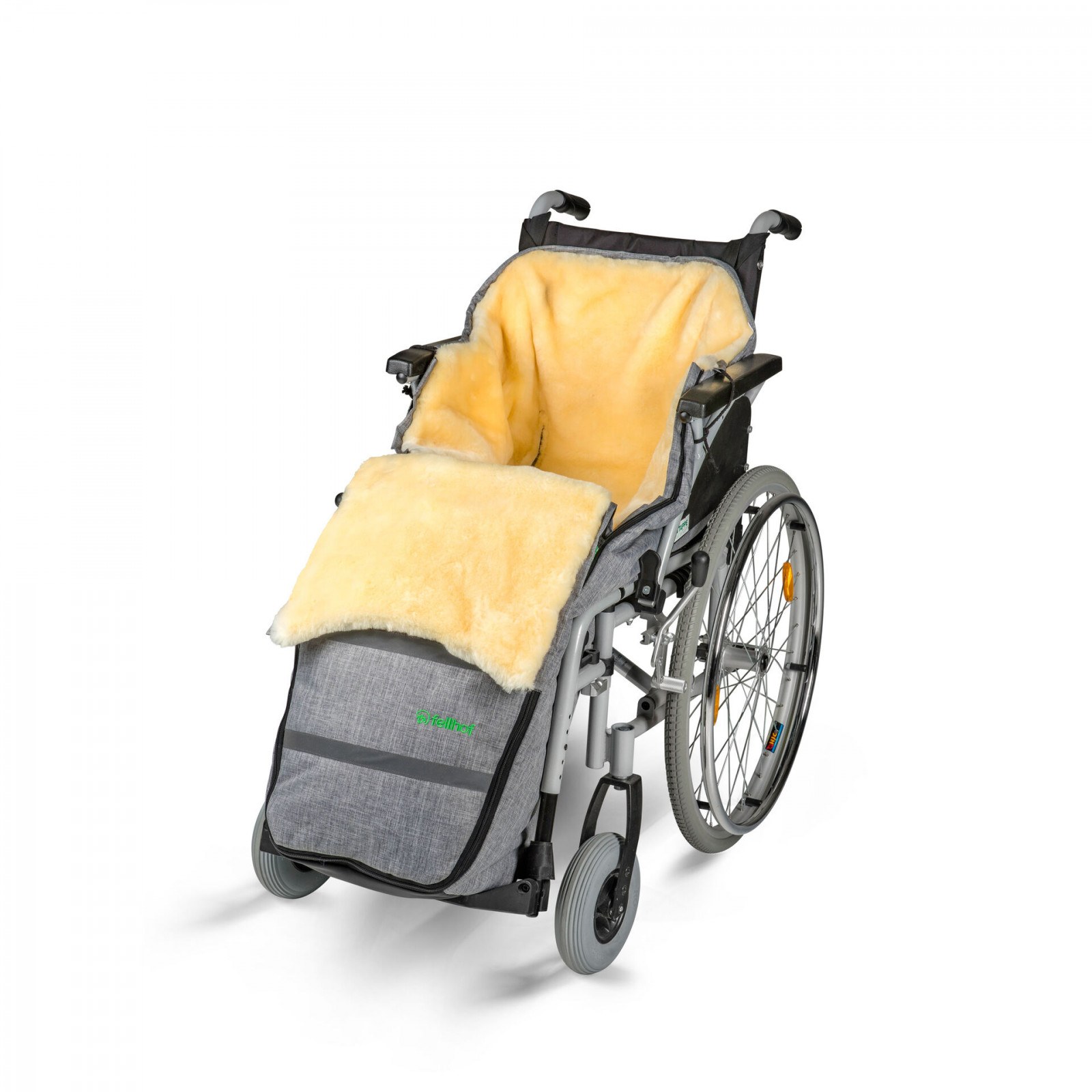 Dětský kožešinový fusak do invalidního vozíku S Zvolte variantu: Černá melange