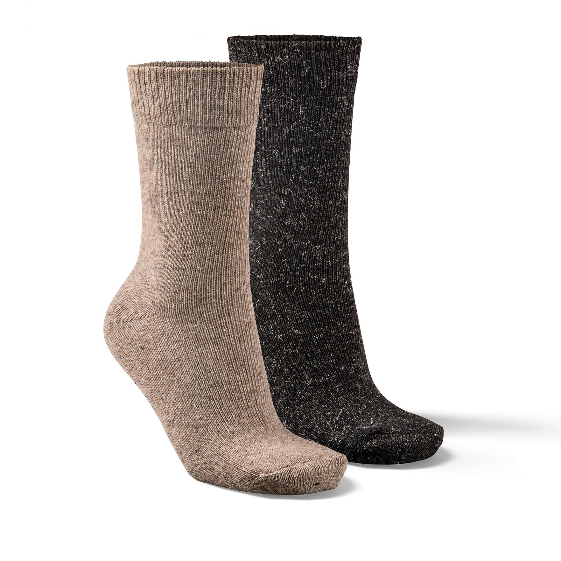 Alpaka barevné ponožky - duopack Velikost: 39 - 42, Zvolte variantu: hnědá/černá