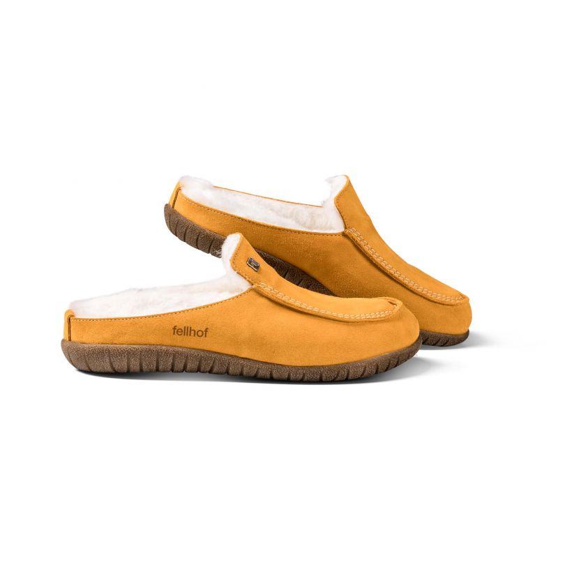 Pantofle MODENA kožené Velikost: 41, Zvolte variantu: Žlutá