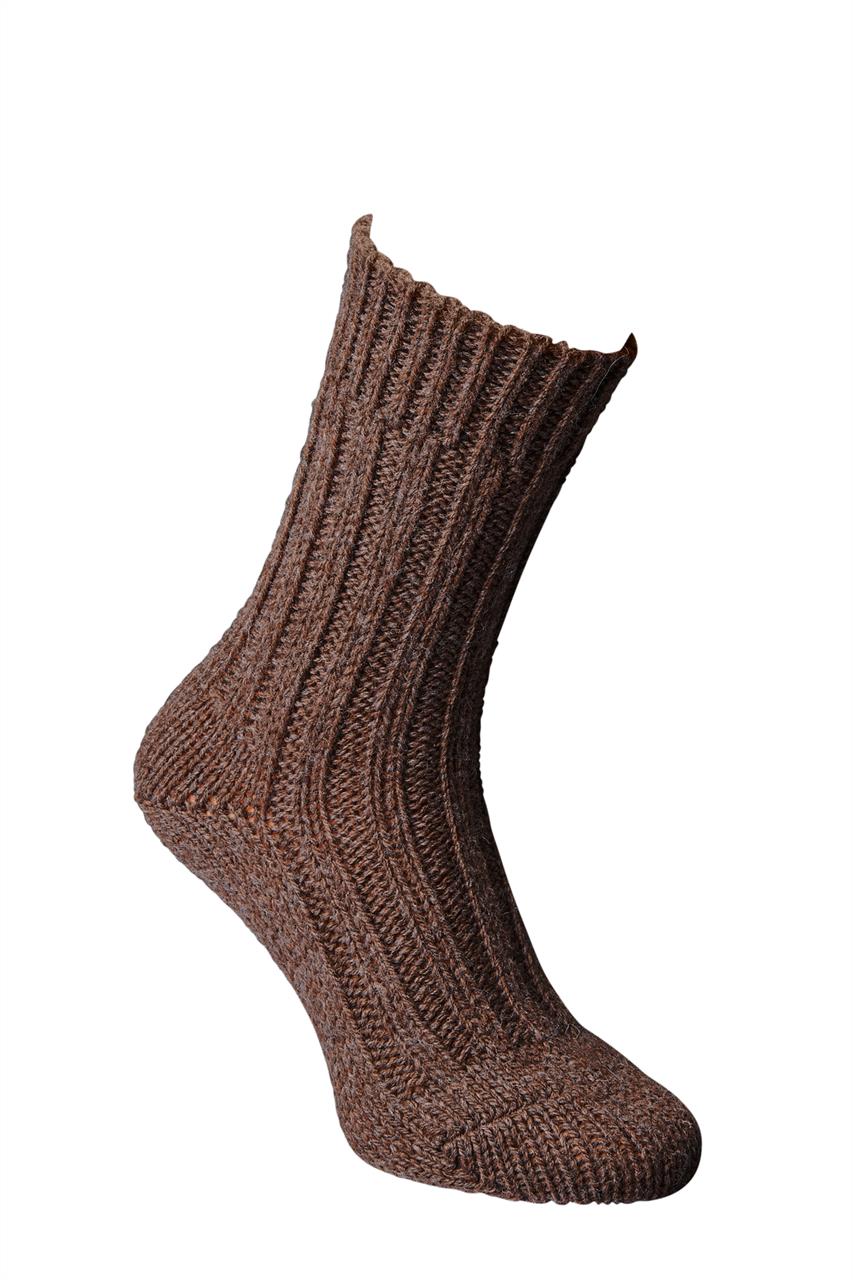 Fotografie Ponožky z alpaky - silné Velikost: 35-38, Zvolte variantu: Tmavě hnědá