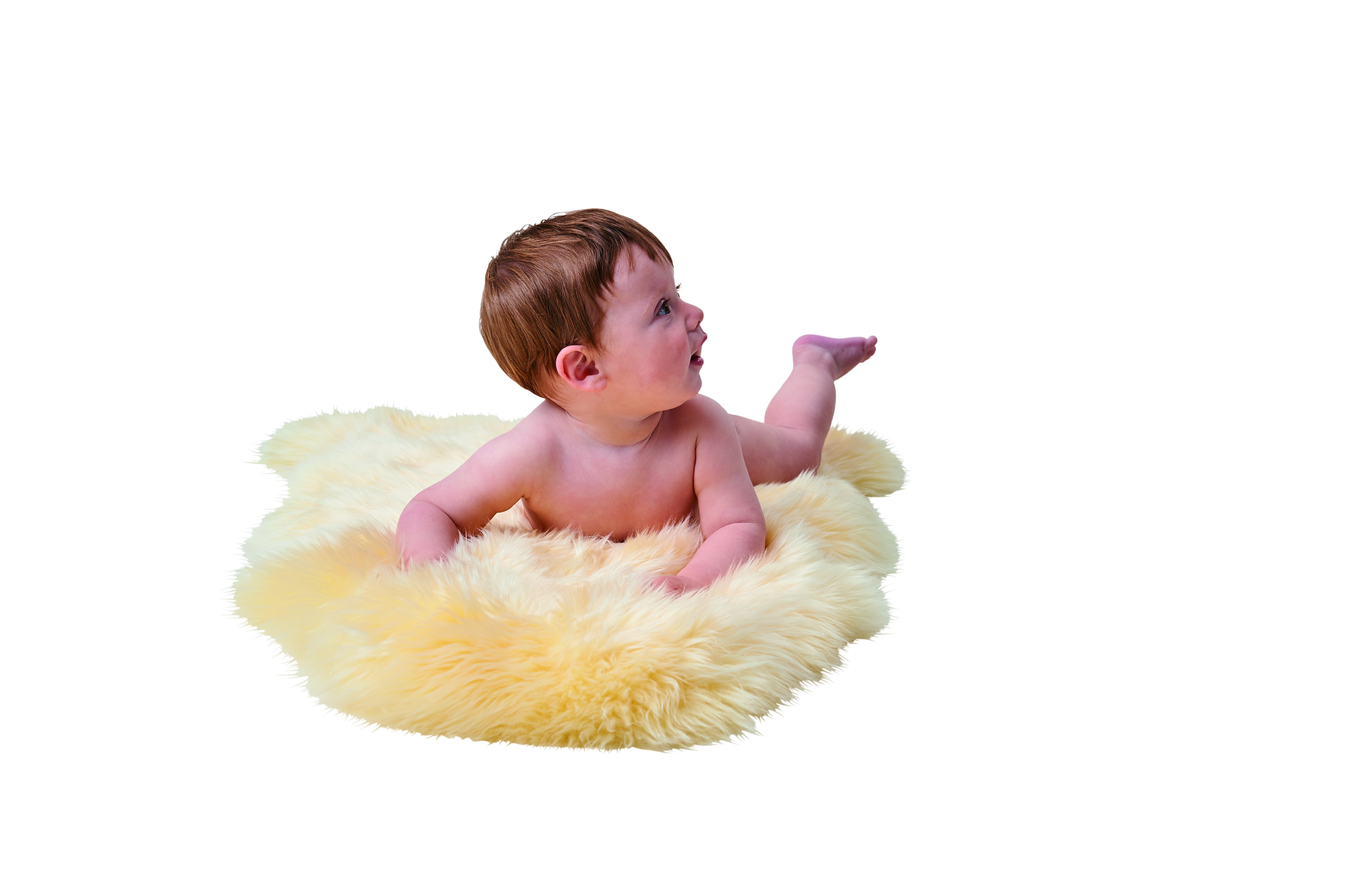 Jehněčí kožešina pro děti Baby Cozy nestřižená