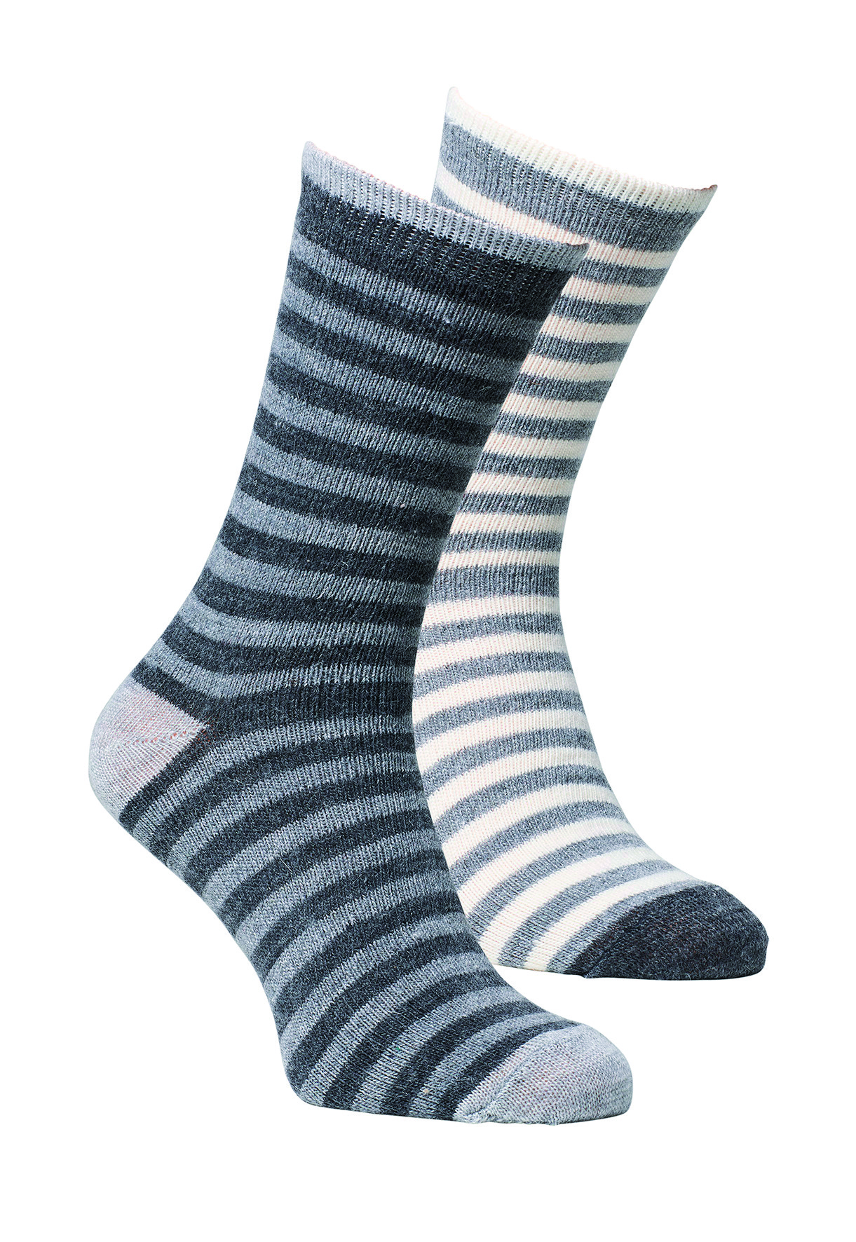 Fotografie Ponožky z alpaky dětské proužkované -duopack Velikost: 23-26, Zvolte variantu: proužkované