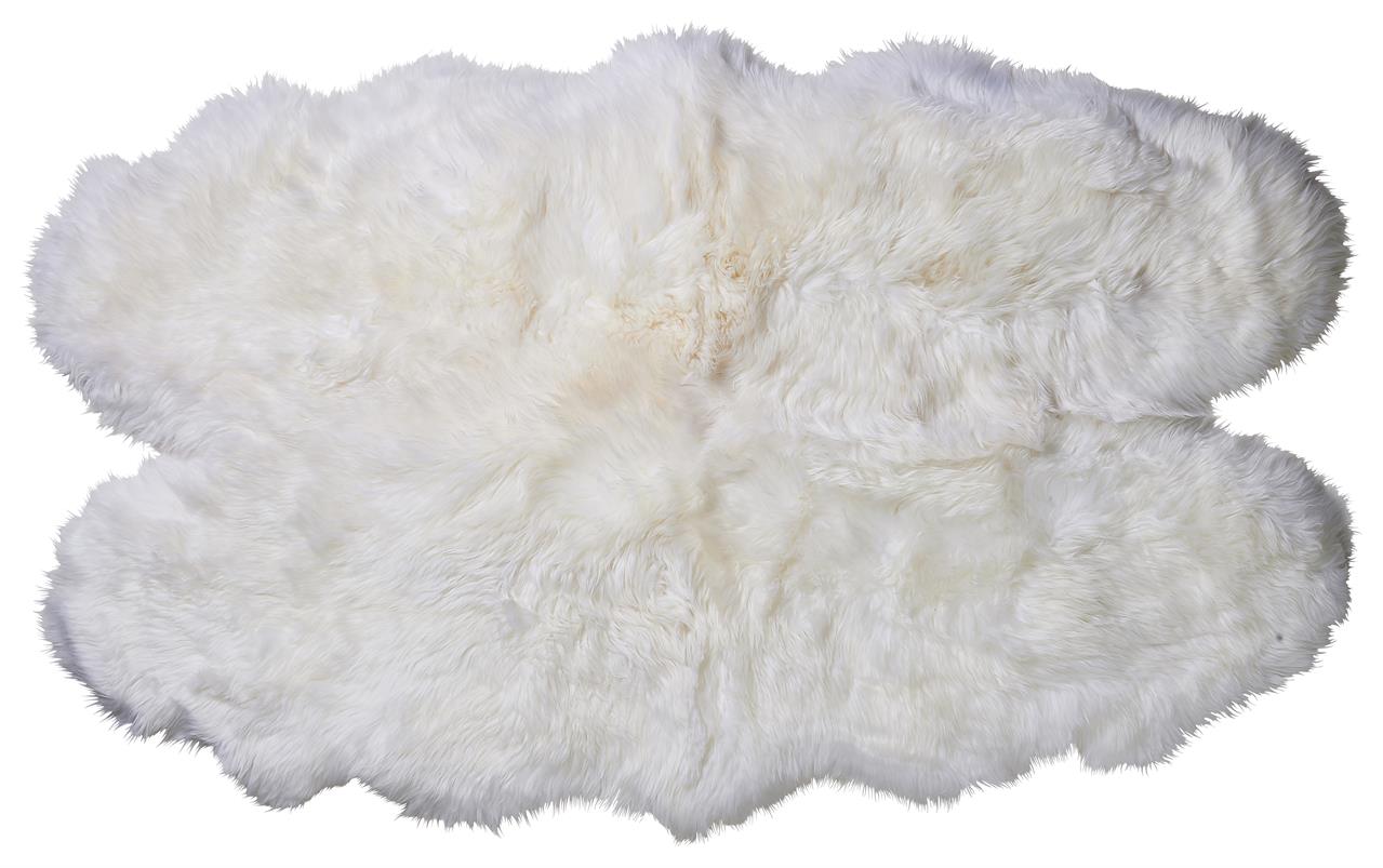 Fotografie Jehněčí kožešina QUATTRO přírodní bílá Velikost: 160 × 90 cm, Zvolte variantu: Přírodně bílá