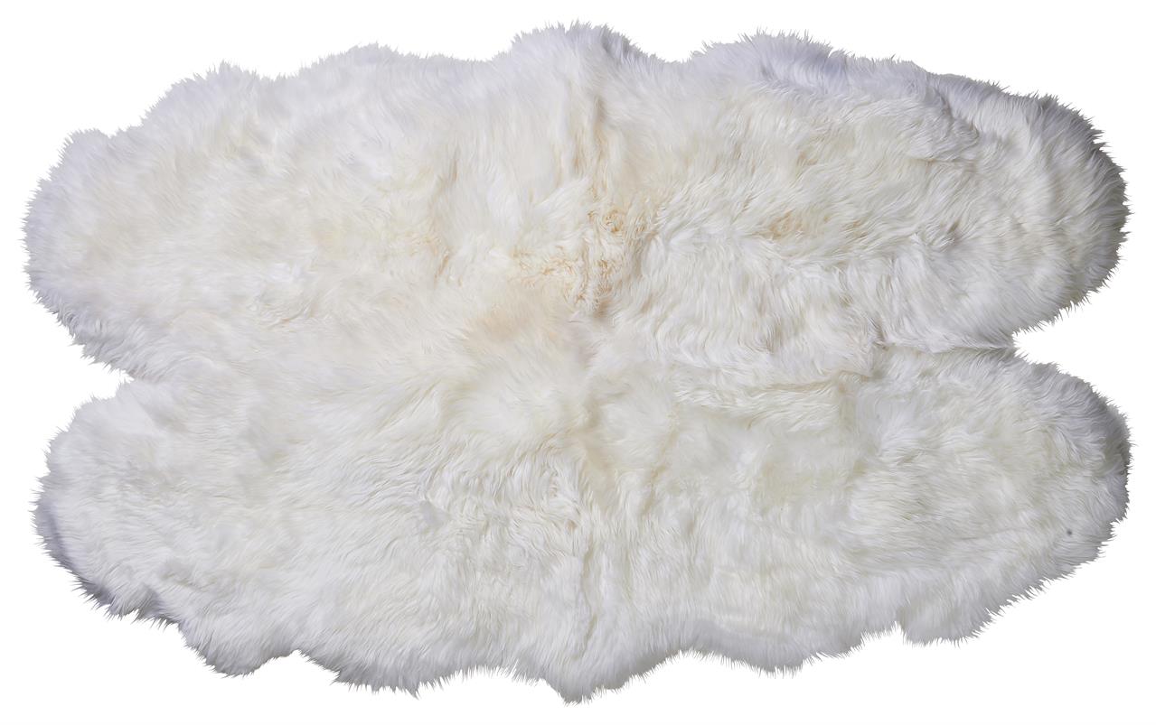 Jehněčí kožešina QUATTRO Barva: Přírodně bílá, Velikost: 160 × 90 cm