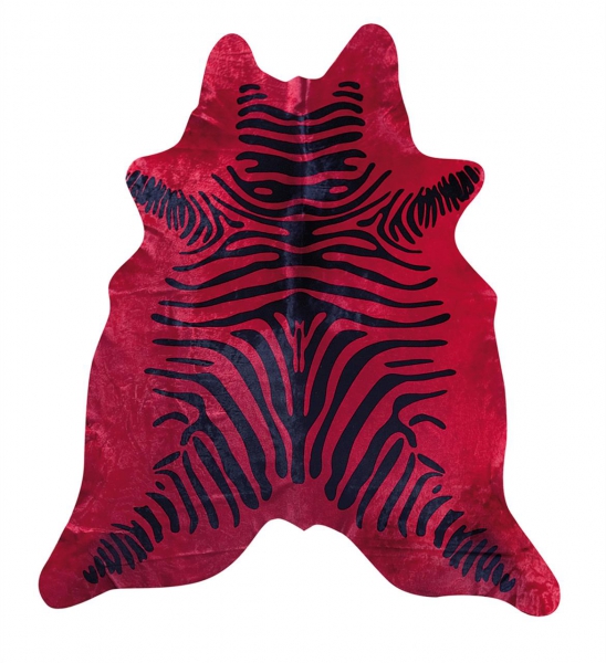 Hovězí kožešina – potisk ZEBRA