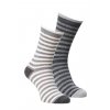 Alpaka Socken gestreift, 2er Pack 1