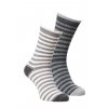 Alpaka Socken gestreift, 2er Pack 0