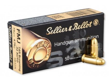 Sellier&Bellot FMJ 7,65mm, 4,75g/73gr