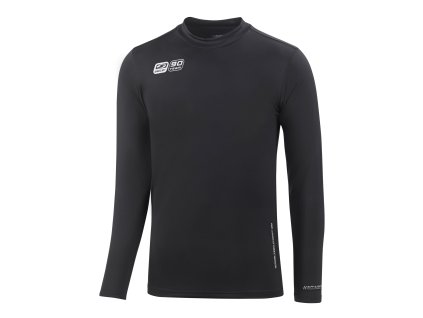 funktions unterhemd langarm baselayers90 saller schwarz frontalansicht