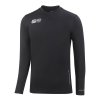 funktions unterhemd langarm baselayers90 saller schwarz frontalansicht