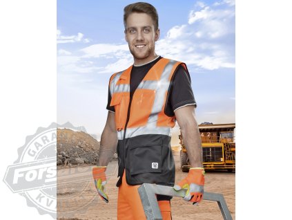 Síťovaná manažerská vesta ARDON®SIGNAL oranžová S (Velikost S)