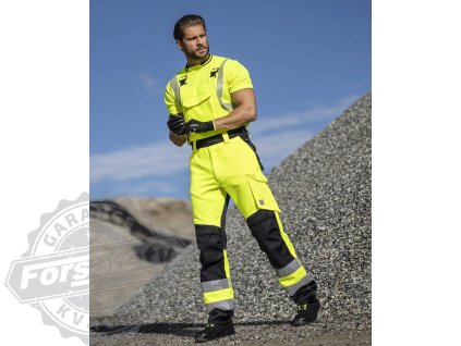 Reflexní kalhoty s laclem ARDON®SIGNAL+ žluto-černá 44 (Velikost 44)