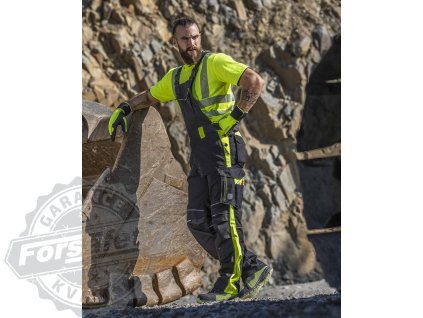 Kalhoty s laclem ARDON®NEON černo-žlutá 40 (Velikost 40)