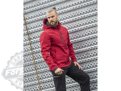Bunda softsh. ARDON®SPIRIT pánská, červená S (Velikost S)