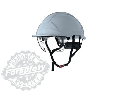 Elektrikářská přilba PAB WH1-C - s integrovaným zorníkem bila (Velikost modré odstíny, žluté odstíny, červené odstíny, oranžové odstíny, bílá)