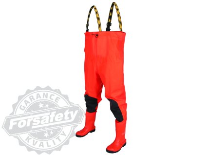 Bezpečnostní holínky ARDON®CHEST WADERS Max S5 Fluo orange 40 (Velikost 40)