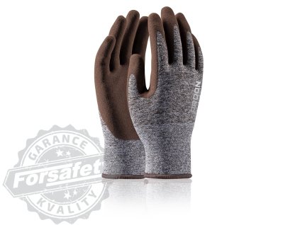 Máčené rukavice ARDON®NATURE TOUCH - s prodejní etiketou - melange hnědá 07-SPE (Velikost 07-SPE)