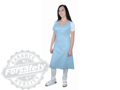 Jednorázová PE zástěra ARDON®LAURA vel. uni - modrá, (balení: 100 ks) 10 (Velikost 10)