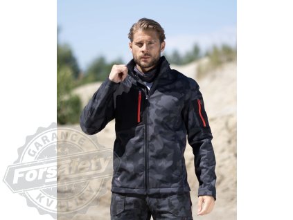 Softshellová bunda ARDON®CREATRON®CAMO černá S (Velikost S)