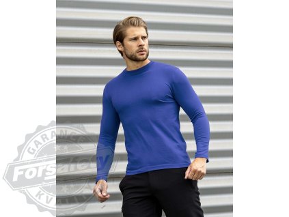 Tričko ARDON®CUBA s dlouhým rukávem středně modrá royal S (Velikost S)