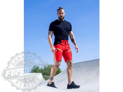 Softshellové kraťasy ARDON®CITYCONIC® červená 46 (Velikost 46)