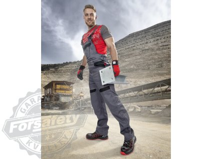 Kalhoty s laclem ARDON®COOL TREND zkrácené šedo-černá S (Velikost S)