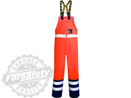 Voděodolné kalhoty s laclem ARDON®AQUA 501/A oranžová DOPRODEJ S (Velikost S)