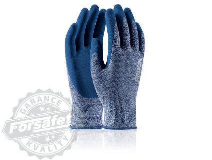 Máčené rukavice ARDON®NATURE TOUCH - s prodejní etiketou - melange modrá 07-SPE (Velikost 07-SPE)